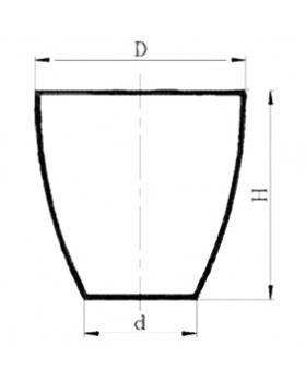 Тигель кварцевый высокий В-20 мл